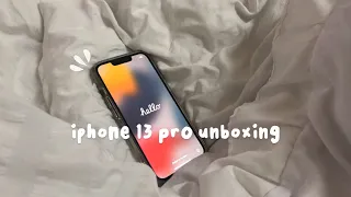 iphone 13 pro unboxing [ alpine green 🌿🍵🌱✨] | accessories +  camera test