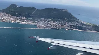 A320 Beautiful Takeoff from Gibraltar. British Airways