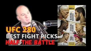 UFC 280: CHARLES OLIVEIRA V ISLAM MAKHACHEV | BEST FIGHT PICKS | HALF THE BATTLE