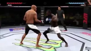 EA SPORTS UFC 2 Gameplay: Anderson Silva vs Uriah Hall Knockout Mode