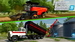 I Broke The Auger My First Day Farming - Edgewater Saskatchewan EP1 | Farming Simulator 22