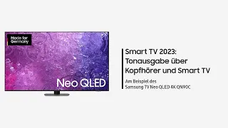 Samsung Smart TV 2023: Ton über Kopfhörer und Lautsprecher