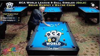 BCA 2024 World League 8-Ball Singles (Gold) Wayne Crow v Brian Murphy (Final Bracket)