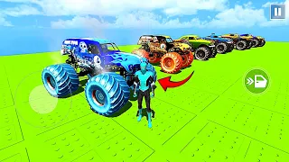 Monster Car Mega Ramp Extreme Racing - Impossible Big Car Stunts Driving - Android Games - Ep-161