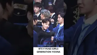 Bts V hugs girls generation Yoona #shorts