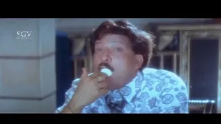 Dr Vishnuvardhan Funny Reaction After Seeing Lokesh | Mojugara Sogasugara Kannada Movie Comedy Scene