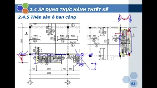 BTCT2 C2.4.5 Tính toán và cấu tạo cốt thép cho ban công và các ô bản công sôn