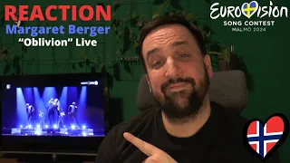 🇳🇴 NORWAY / REACTION: "Oblivion" by Margaret Berger Live from Semi 1 (Melodi Grand Prix 2024)