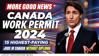 Canada Work Permit 2024 : Top 15 Highest-Paying Jobs in Canada Without a Diploma | Move to Canada