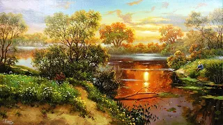Красивые летние пейзажи художника Сергея Бессонова
