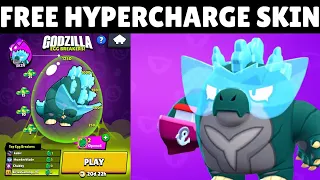 How to Get FREE HYPERCHARGE SKIN!! #brawlstars #hypercharge #freeskin #godzilla #mutations