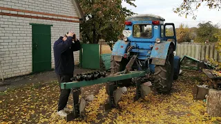 Трактор Т-40АМ Плуг ПЛН 3-35 Отримав по сраці за таку пахоту...