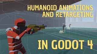 How to add humanoid animations in Godot 4