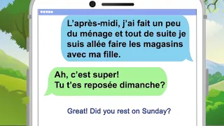 Qu' est-ce que tu as fait ce weekend?  - Level 2 - French conversation