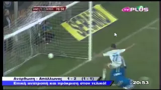 Anorthosi - Apollon 1-2 (4.5.2011) Highlights (Hmitelikos)