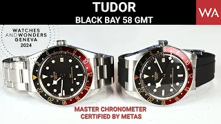 TUDOR Black Bay 58 GMT Master Chronometer certified presented at Watches and Wonders 2024.