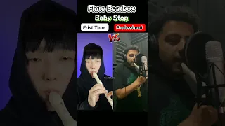 Flute Beatbox Baby Stop Frist Time VS Professional #viral #trending #shorts #flute