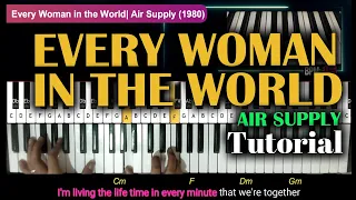 Every Woman in the World | Air Supply | How to Play with Lyrics and Chords Tutorial