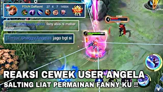 Reaksi Cewek Random USER ANGELA Liat Permainan FANNY Ku ! Auto BAPERR !!