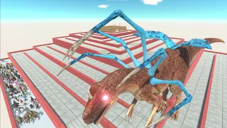 EPIC GIGA T-REX DEATHRUN - LAST SURVIVOR - SWIRL COURSE - ARBS - Animal Revolt Battle Simulator