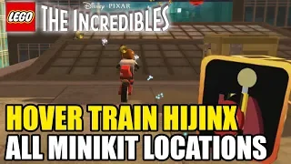 LEGO The Incredibles  "HOVER TRAIN HIJINX" All Minikit Locations Guide 10/10 Chapter 2