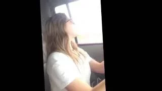 Kid fake driving