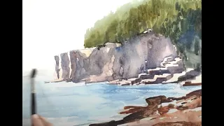 Easy Watercolor in Acadia with Paul George