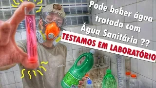 PURIFICAR ÁGUA COM ÁGUA SANITÁRIA FUNCIONA ? TESTAMOS EM LABORATÓRIO