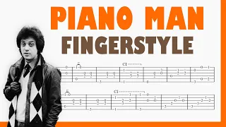 Piano Man - Billy Joel | TAB Fingerstyle for Guitar