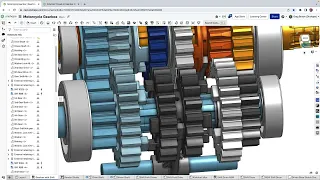 Understanding a motorcycle gearbox is easier in CAD