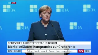 Live: Merkel spricht auf dem Arbeitgebertag in Berlin