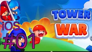 Tower War Tactical Conquest - Walkthrough Gameplay - Tutorial - (iOS Android) Part 1.