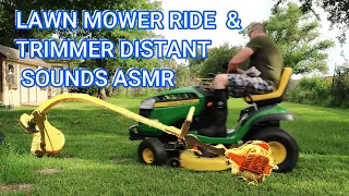 LAWN MOWER &TRIMMER DISTANT SOUNDS ASMR  3 Hrs to Repeat Loop the Video in settings For Sleep Study