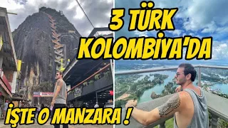 3 TÜRK KOLOMBİYA DAĞINA TIRMANDIK! 🇨🇴 (Kolombiya Guatape Kaya)