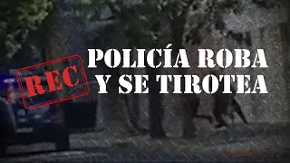 POLICÍA ROBA Y SE TIROTEA - ENTRADERA A LOS ALBAÑILES - #REC