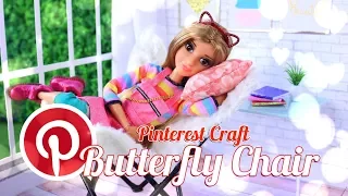 DIY - How to Make: Doll Butterfly Chair | Pinterest Craft | Dollhouse Furniture