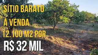 ELE PRECISA VENDER ESSE SÍTIO URGENTEMENTE! SÍTIO BARATO À VENDA 12.100 M2 TERRA BOA POR R$ 32 MIL