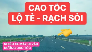 Xe máy thản nhiên lưu thông trên Cao Tốc Lộ Tẻ Rạch Sỏi, đã hơn 2 năm đưa vào hoạt động giờ ra sao?