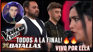 😱 Es la voz! | William y Roberto vs Savka Gómez - Vivo por ella | Batallas | The Voice Chile 2023