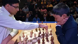 Vishy Anand vs Praggnanandhaa | Tata Steel India Blitz, 2018 #chess