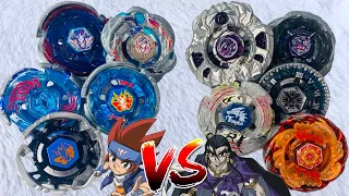 Every Pegasus Generation VS Every Antagonist Generation!!! INSANE BEYBLADE METAL FIGHT! MUST WATCH!!