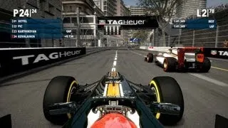 F1 2012, 24th to 1st, 100% race, legend ai, Kovalainen, Monaco