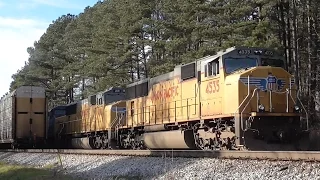 [1v] Wintry Railfanning with Five CSX Trains, Elberton - Carlton, GA, 01/23/2016 ©mbmars01