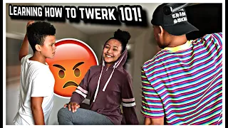 CATCHING MY LITTLE SISTER LEARNING HOW TO TWERK!!! 😡*WENT OFF!!!*