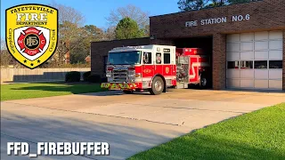 Fayetteville Fire Department Engine 6 Code 1 Response