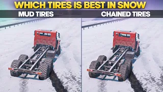 Chained Tires VS Mud Tires in SnowRunner Which are Best in Snow