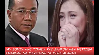 JAY SONZA MAY SIMPLENG TERADA KAY MEGA STAR SHARON CUNETA NETIZEN NAYABANGAN KAY MEGA