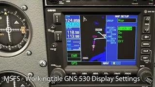 MSFS - Workingtitle GNS 530 Display Settings and Customization