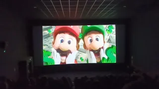 Super Mario la película, con mi David mi polvorilla liandola en el cine ❤