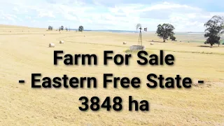 Farm for Sale, Eastern Free State. Plaas te koop, Oos Vrystaat.3848ha Vee- en saaiplaas 071 9566 132